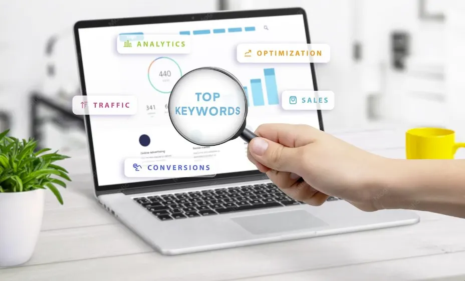 Illustration showing how search engines crawl websites, index web pages, and rank content in search results to deliver relevant information to users.
